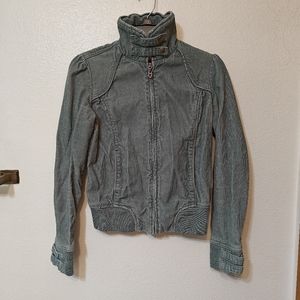 Mossimo Green Corduroy Moto Jacket